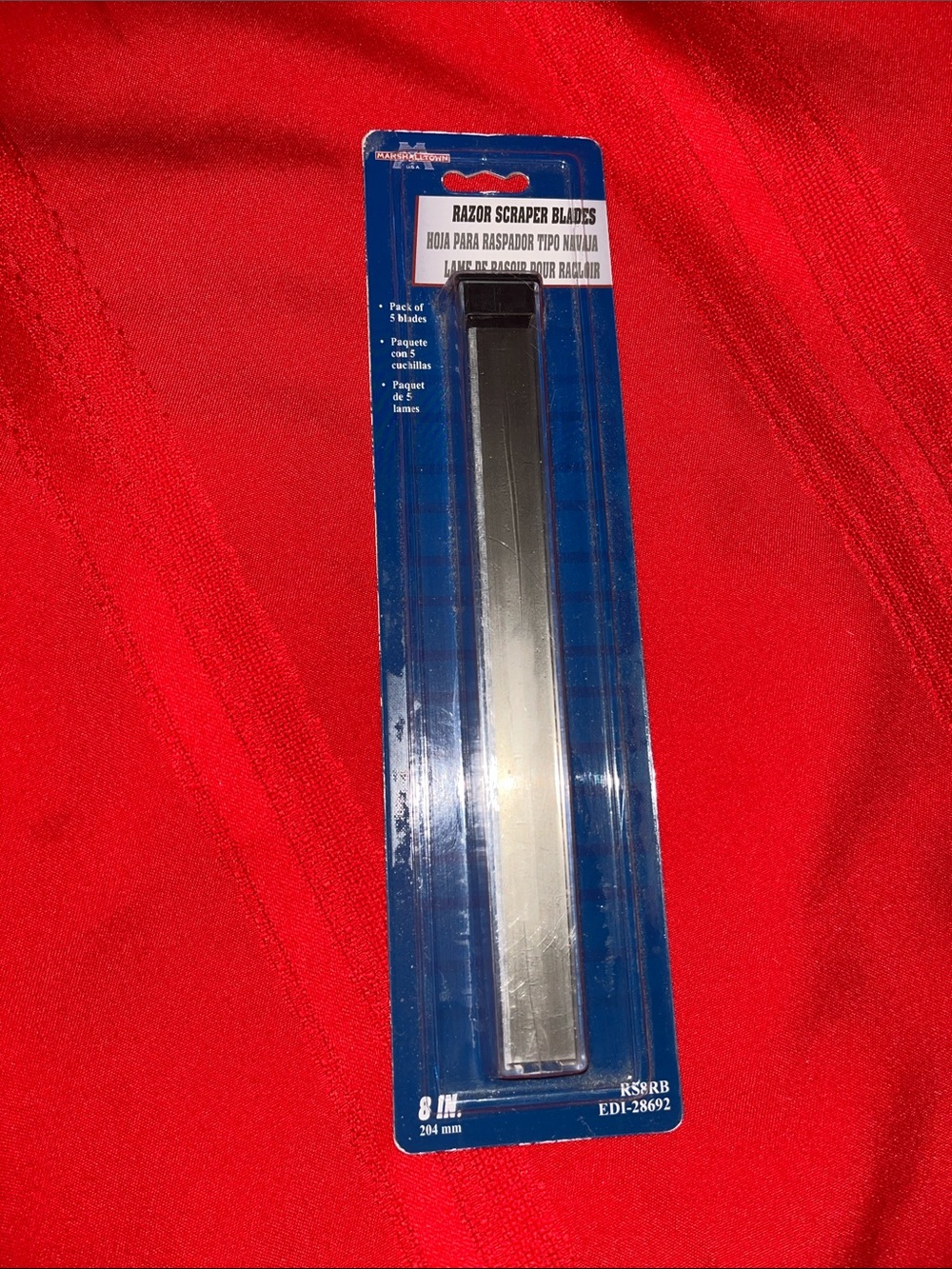 8” Razor Scraper Blades